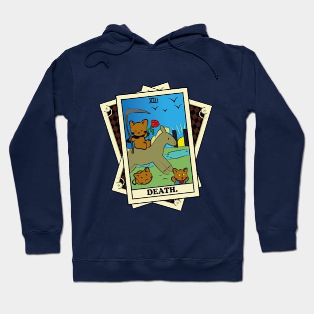 TAROT CARDS DECK | DEATH. | FORTUNE CAT Hoodie by Byntar